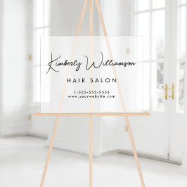 会社名の署名スタイリッシュスクリプトの停止 アクリルサイン