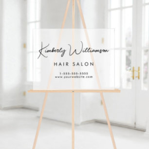 会社名の署名スタイリッシュスクリプトの停止 アクリルサイン