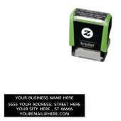 会社名の電子メールアドレスの色スタンプテンプレート セルフインキングスタンプ (インサイチュ)