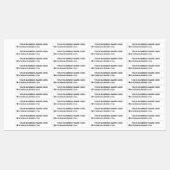 会社名の電子メール情報ラパーソナライズされたベル ラベル (シート)