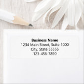 会社名の電話番号(白)差出人住所 ラベル (インサイチュ)