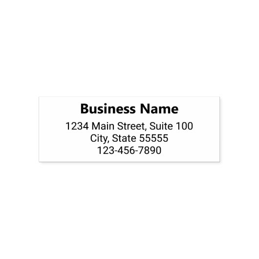 会社名はっきりした電話番号と差出人住所 セルフインキングスタンプ (デザイン)