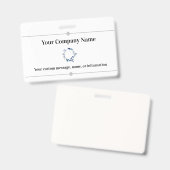 会社名または会社名とロゴプロフェッショナル バッジ (正面&裏面)