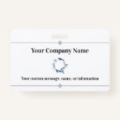 会社名または会社名とロゴプロフェッショナル バッジ (正面)