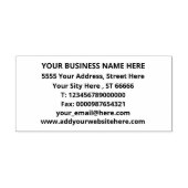 会社名アドレスの全情報スタンプ セルフインキングスタンプ (デザイン)