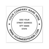 会社名アドレスパーソナライズされた事務所 セルフインキングスタンプ (デザイン)