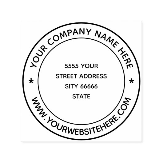 会社名アドレスパーソナライズされた事務所 セルフインキングスタンプ (デザイン)