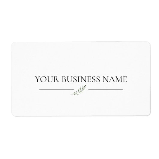 会社名エレガントシンプル製品ラベル ラベル (正面)