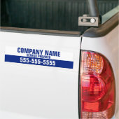 会社名サービス提供のカスタム電話番号 バンパーステッカー (トラック上)