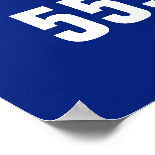 会社名サービス提供のカスタム電話番号 ポスター (角)