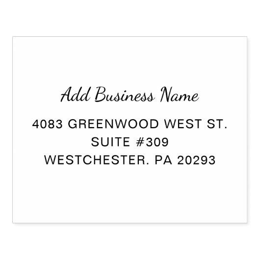 会社名シンプル差出人住所 ラバースタンプ (インプリント)