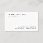 会社名スローガンロゴの追加モダンテンプレート 名刺 (裏面)