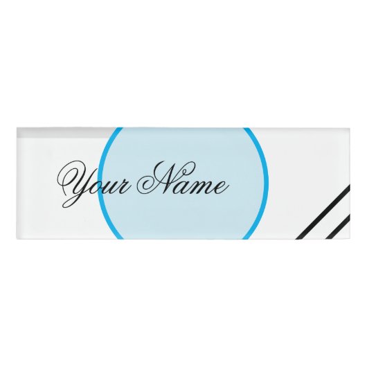 会社名タグシャープライン名タグ 名札 (正面)