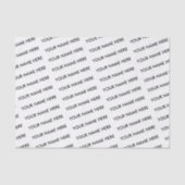 会社名パッケージングブランド白企業の色 薄葉紙 (正面)