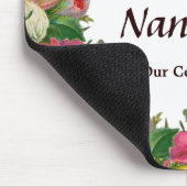 会社名ビジネスフローラ水の色のカスタム マウスパッド (コーナー)