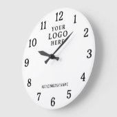 会社名ビジネスロゴブランド企業ののプロモーション ラージ壁時計 (傾斜)