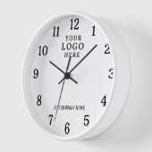 会社名ビジネスロゴブランド企業ののプロモーション ラージ壁時計 (傾斜)