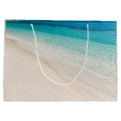 会社名プロモーションビーチ青 ラージペーパーバッグ (裏面)