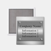 会社名メタルフレームマグネット マグネット (正面/裏面)