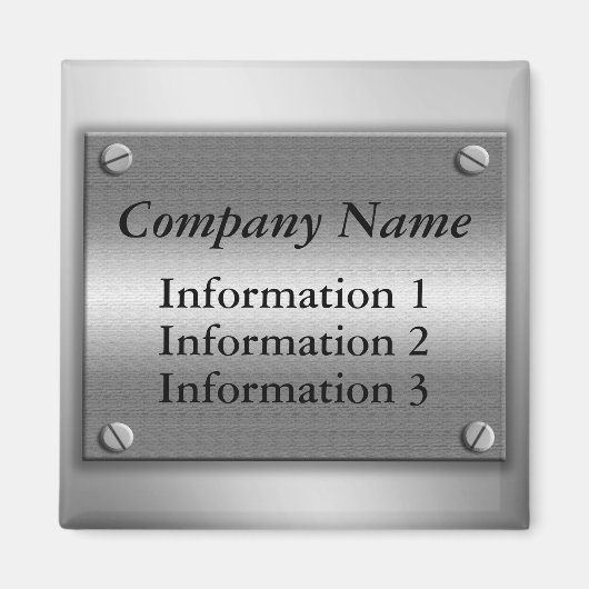 会社名メタルフレームマグネット マグネット (正面)