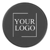 会社名ロゴの追加の会社プロフェッショナル文字 アイスホッケーパック (正面)