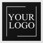 会社名ロゴの追加の会社プロフェッショナル文字 ウィンドウサイン (シート)