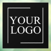 会社名ロゴの追加の会社プロフェッショナル文字 ウィンドウサイン (シート3)