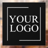 会社名ロゴの追加の会社プロフェッショナル文字 ウィンドウサイン (シート2)