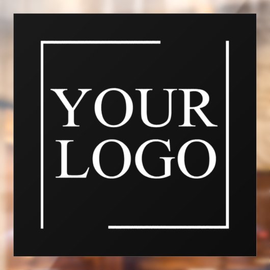 会社名ロゴの追加の会社プロフェッショナル文字 ウィンドウサイン (シート2)