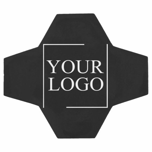 会社名ロゴの追加の会社プロフェッショナル文字 サッカーボール (フラット)