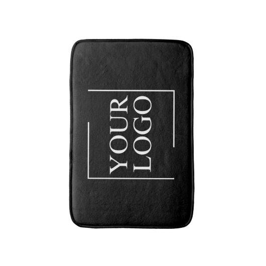 会社名ロゴの追加の会社プロフェッショナル文字 バスマット (正面縦)