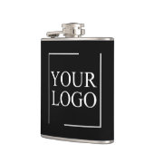 会社名ロゴの追加の会社プロフェッショナル文字 フラスク (左)