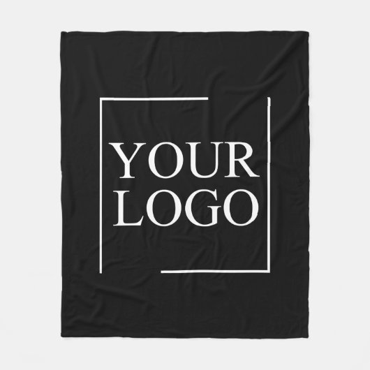 会社名ロゴの追加の会社プロフェッショナル文字 フリースブランケット