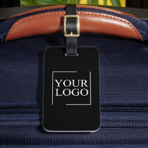 会社名ロゴの追加の会社プロフェッショナル文字 ラゲッジタグ