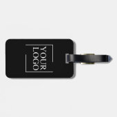 会社名ロゴの追加の会社プロフェッショナル文字 ラゲッジタグ (裏面横)