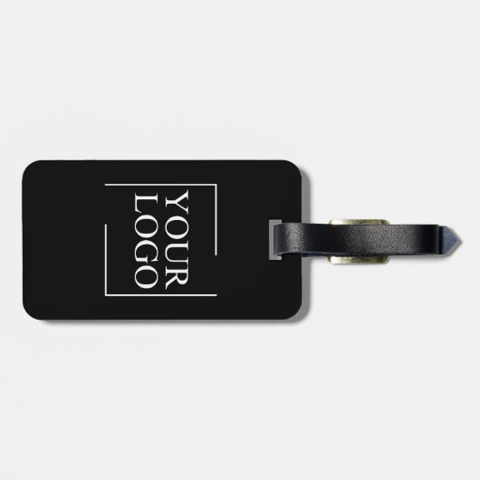 会社名ロゴの追加の会社プロフェッショナル文字 ラゲッジタグ (裏面横)