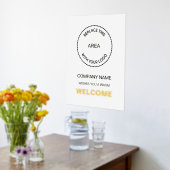 会社名ロゴウェルカムルーリ実在ー 箔ポスター (レイダウン (キッチン))