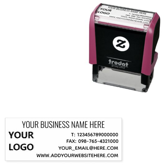 会社名ロゴ情報オフィス セルフインキングスタンプ (インサイチュ)