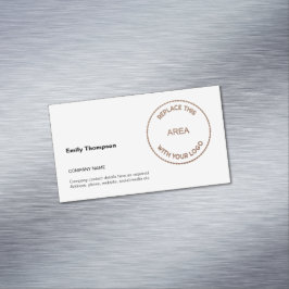 会社名ロゴ白 マグネット名刺