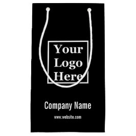 会社名ロゴWebサイト白黒 スモールペーパーバッグ