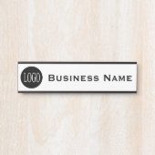 会社名会社フロントオフィスドアの看板 サインプレート (正面)