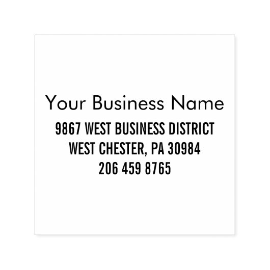 会社名会社差出人住所 セルフインキングスタンプ (デザイン)