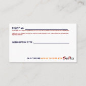 会社名刺 名刺 (裏面)