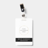 会社名前をカスタムするバッジ バッジ (クリップ付き表面)