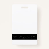 会社名前をカスタムするバッジ バッジ (裏面)