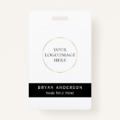 会社名前をカスタムするバッジ バッジ (正面)