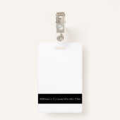 会社名前をカスタムするバッジ バッジ (裏面クリップ)