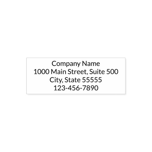 会社名差出人住所と電話番号 セルフインキングスタンプ (デザイン)