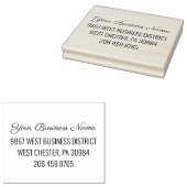 会社名差出人住所と電話番号 ラバースタンプ (押印)