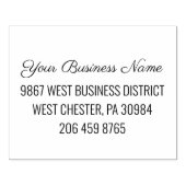 会社名差出人住所と電話番号 ラバースタンプ (インプリント)